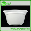 White Injection Plastic Garden Pot 