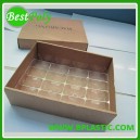 Macaron paper box with insert plastic tray